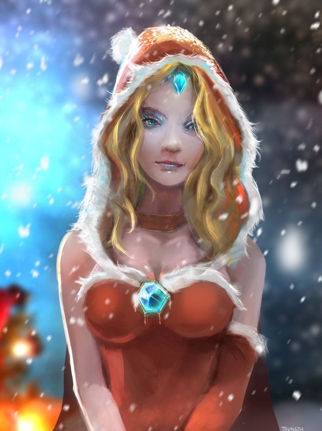 Crystal Maiden wishes you a merry Christmas.
