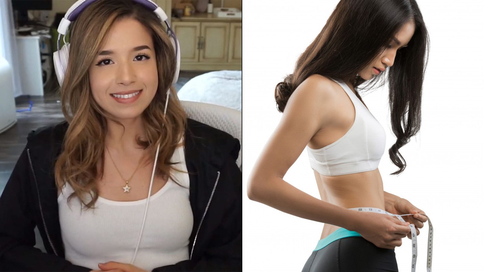 Pokimane in bra